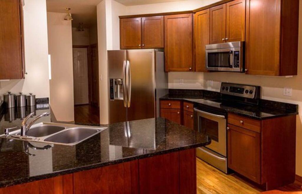 how to clean wood cabinets